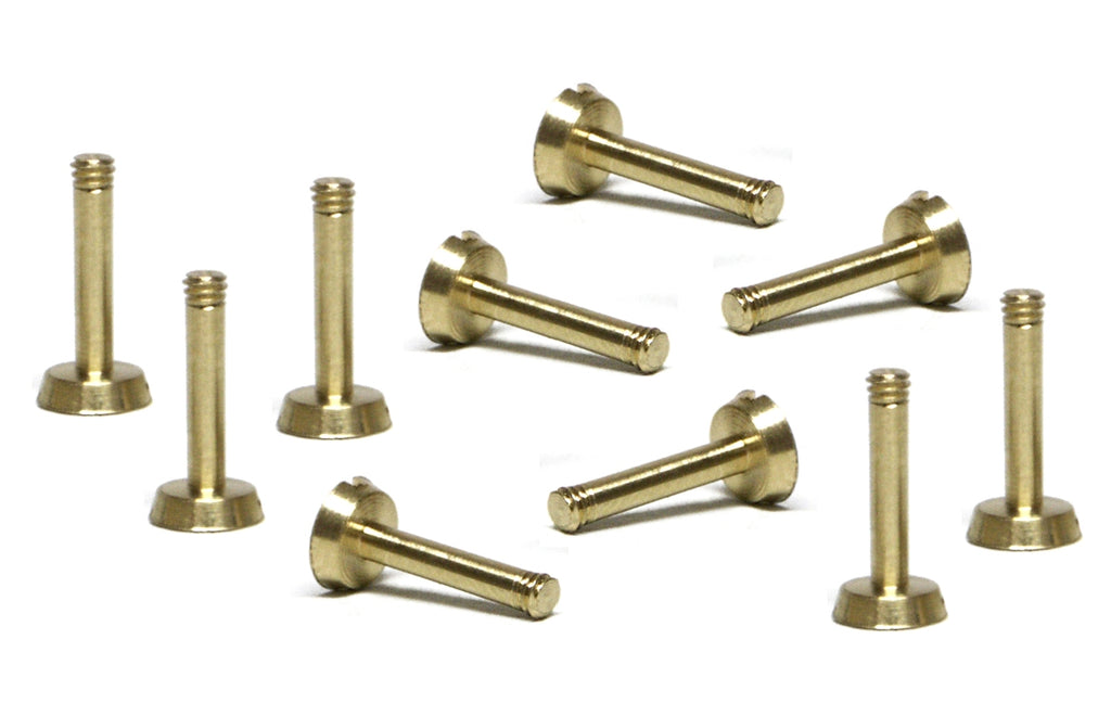 Slot.It CH125 Brass Screw M2.2 x 9mm, Large Head
