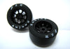 H&R Racing HR1110 Nascar BLACK Wheels, 27mm x 12mm Silicone Tires