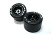 H&R Racing HR1112 Nascar BLACK Wheels, 27mm x 18mm Silicone Tires