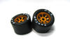 H&R Racing HR1116 Nascar GOLD Wheels, 27mm x 18mm Silicone Tires
