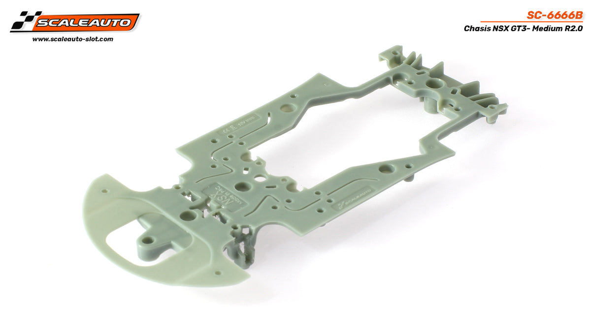 SC-6666B Scaleauto NSX GTE R2.0 Chassis, Medium (Gray)