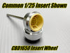 CB Design CBD1650 1:24 Narrow Insert 20 x 10.5mm Wheels, 1/8" Axle, Center Rib