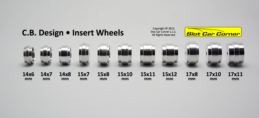CBD1225 CB Design Insert 16.5 x 7mm Aluminum Wheels