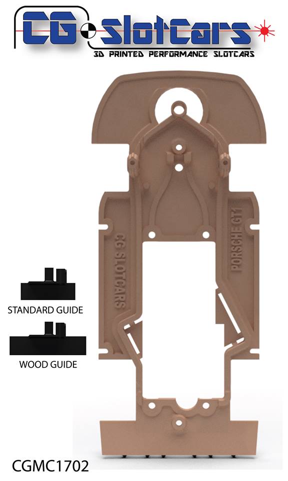 CGMC1702 CG Slotcars MicroCarbon Slot.It Porsche GT1 Chassis