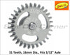 Slot.It GA1631E 16mm Ergal Anglewinder Gear, 31T
