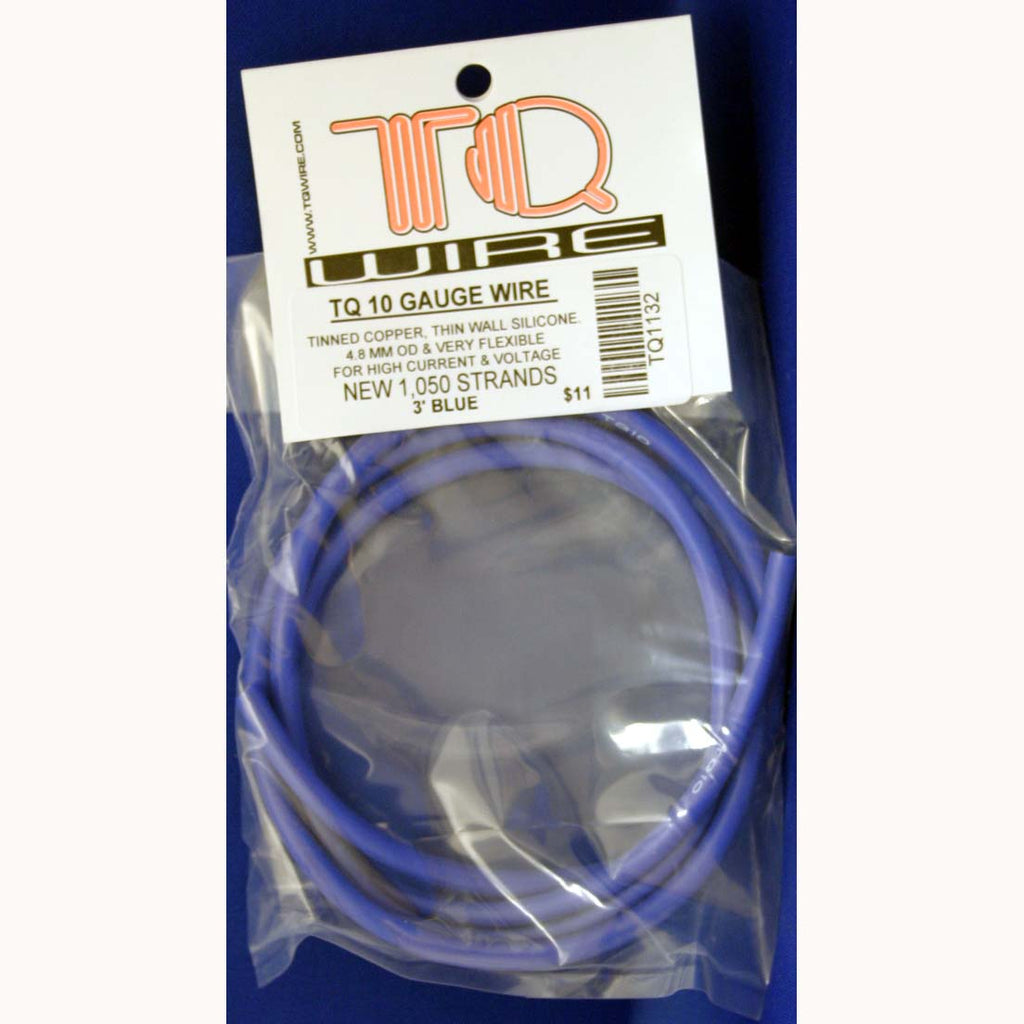 TQ1132 TQ 3' Blue Wire, 10 AWG