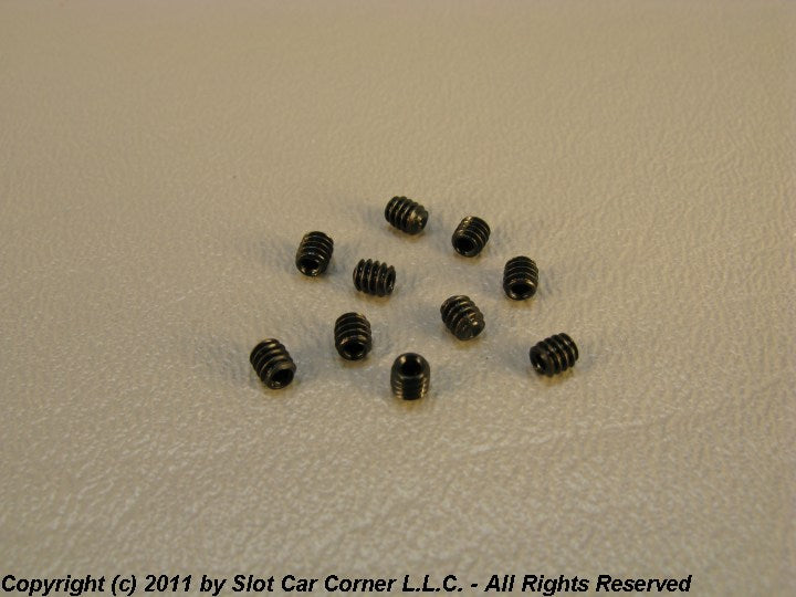 SCC 4-40 x 1/8" Set Screws, Cup Point, Black
