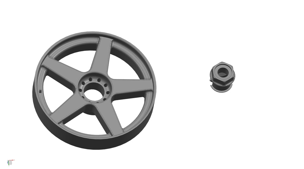 CGWI1706 CG Slotcars F40-Style Racing Inserts w/Centerlock, 17mm