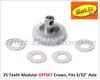 Slot.It GM25o OFFSET Modular Racing Crown Gear, 25-Teeth