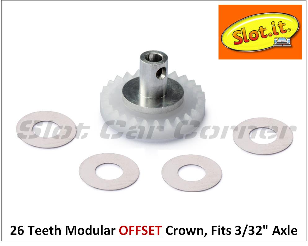 Slot.It GM26o OFFSET Modular Racing Crown Gear, 26-Teeth