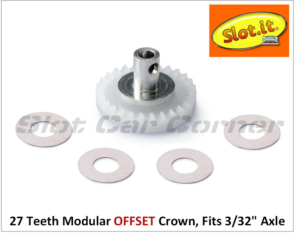 Slot.It GM27o OFFSET Modular Racing Crown Gear, 27-Teeth