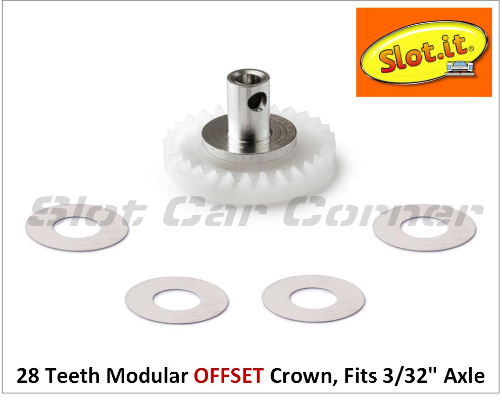 Slot.It GM28o OFFSET Modular Racing Crown Gear, 28-Teeth