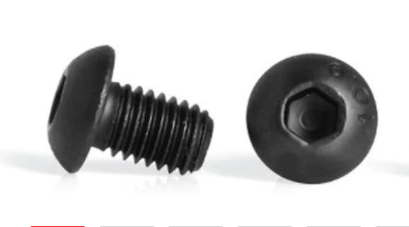 SCC Motor Screws (Button Head), Black