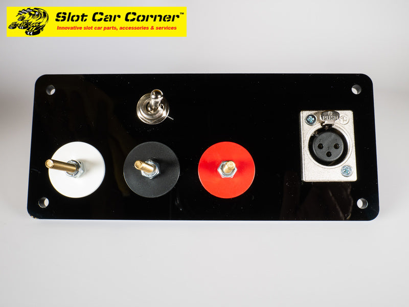 SCC XLR and 3-Post Hookups Driver Station With Lane Reverse Switch Kit, Black