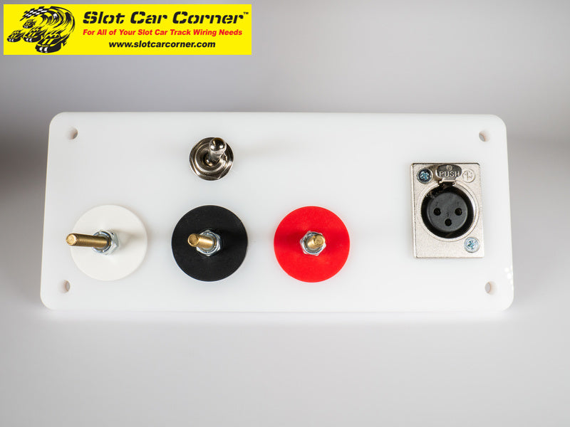 SCC XLR and 3-Post Hookups Driver Station With Lane Reverse Switch Kit, White