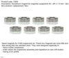 Slot.It CN09 Neodimium Magnets for Magnetic Suspension Kit 4.0 x 1.5mm