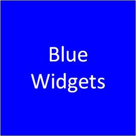 Blue Widgets