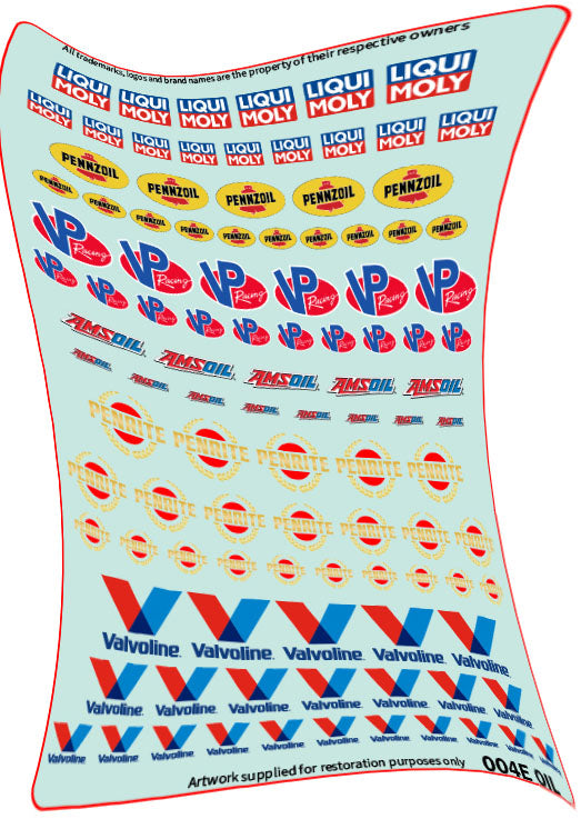 Waterslide Decals, Restoration E