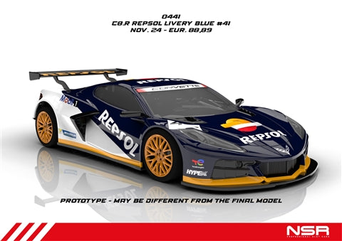 NSR 0441AW Corvette C8R No. 41, Repsol Blue (PREORDER)