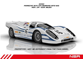 NSR 0442SW Porsche 917K No. 16, 12H Sebring 1970 (PREORDER)