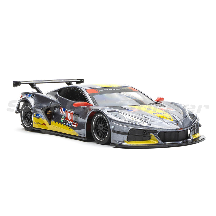 NSR 0517SW Corvette C8R No. 4 GTLM Daytona 2021 slot car, front three-quarter view