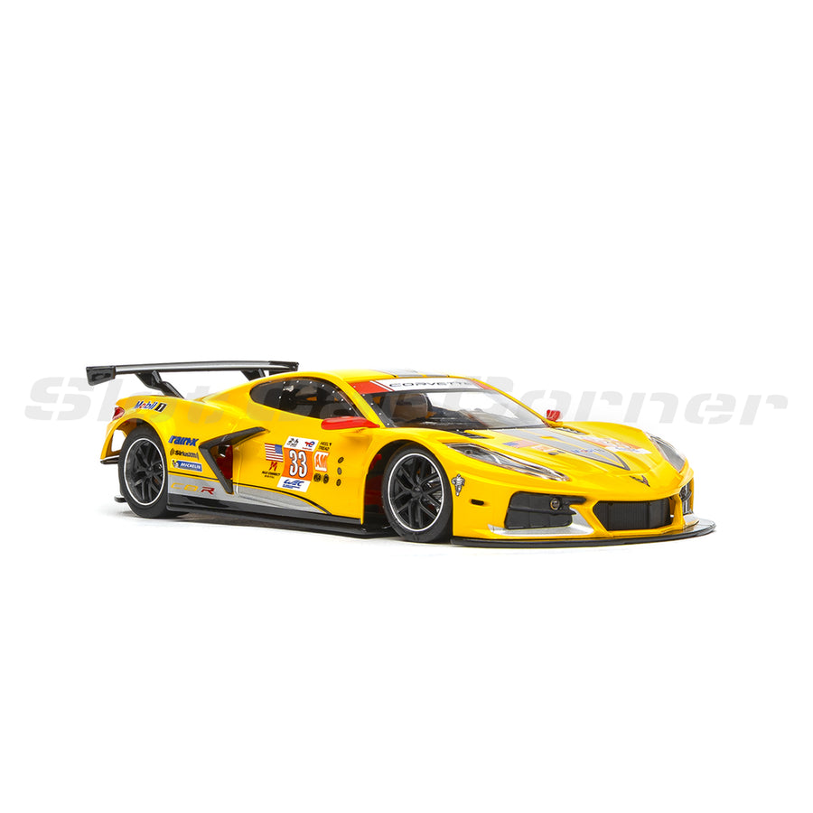 NSR 0550AW Corvette C8R No. 33 GTE Am Le Mans 2023 slot car, front three-quarter view