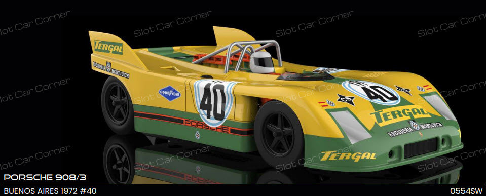 NSR 0554SW Porsche 908/3 Tergal No. 40, Buenos Aires '72 (PRE-ORDER)