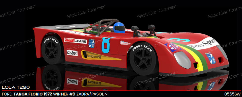 NSR 0565SW Lola Lola T290 No. 8, Targa Florio Winner '72 (PRE-ORDER)