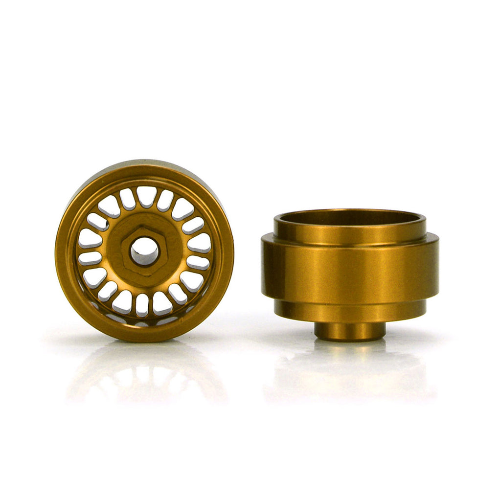 Staffs 102 15.8 x 8.5mm BBS Deep Dish Aluminum Wheels, Gold