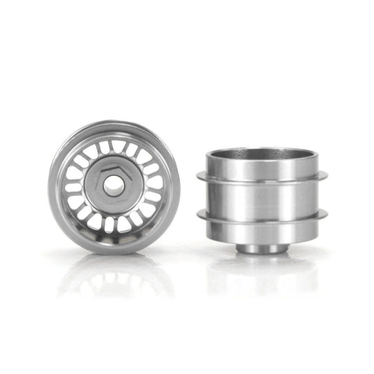 Staffs 108 15.8 x 10mm BBS Deep Dish Aluminum Wheels, Silver