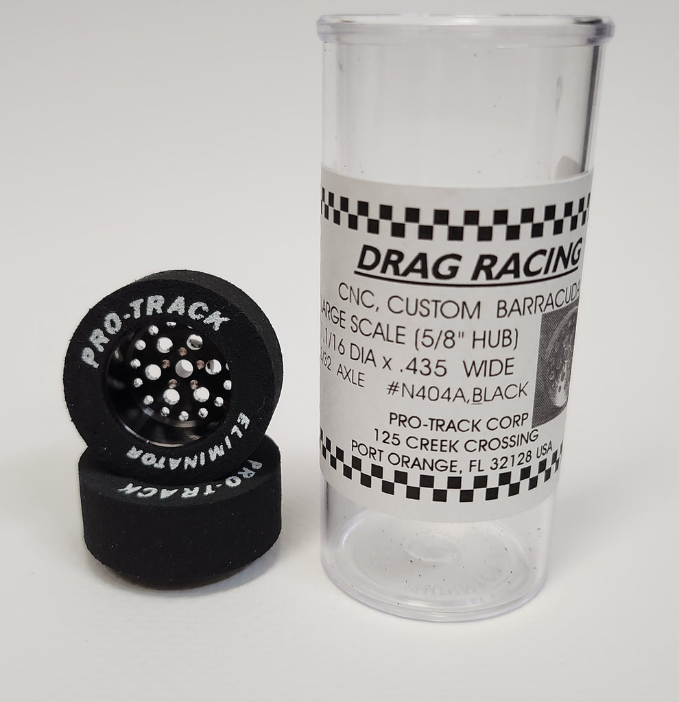 Pro-Track N404A,BLACK Pro-Track 3/32" Drag Racing Top Fuel Drag Wheels