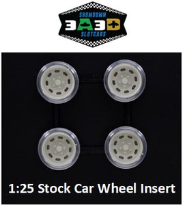 3A3D 3DP 1:25 Wheel Inserts, Stock Car