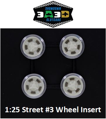 3A3D 3DP 1:25 Wheel Inserts, Street #3