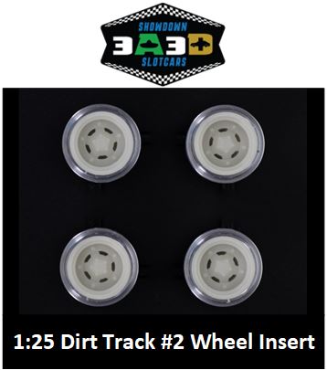 3A3D 3DP 1:25 Wheel Inserts, Dirt Track #2