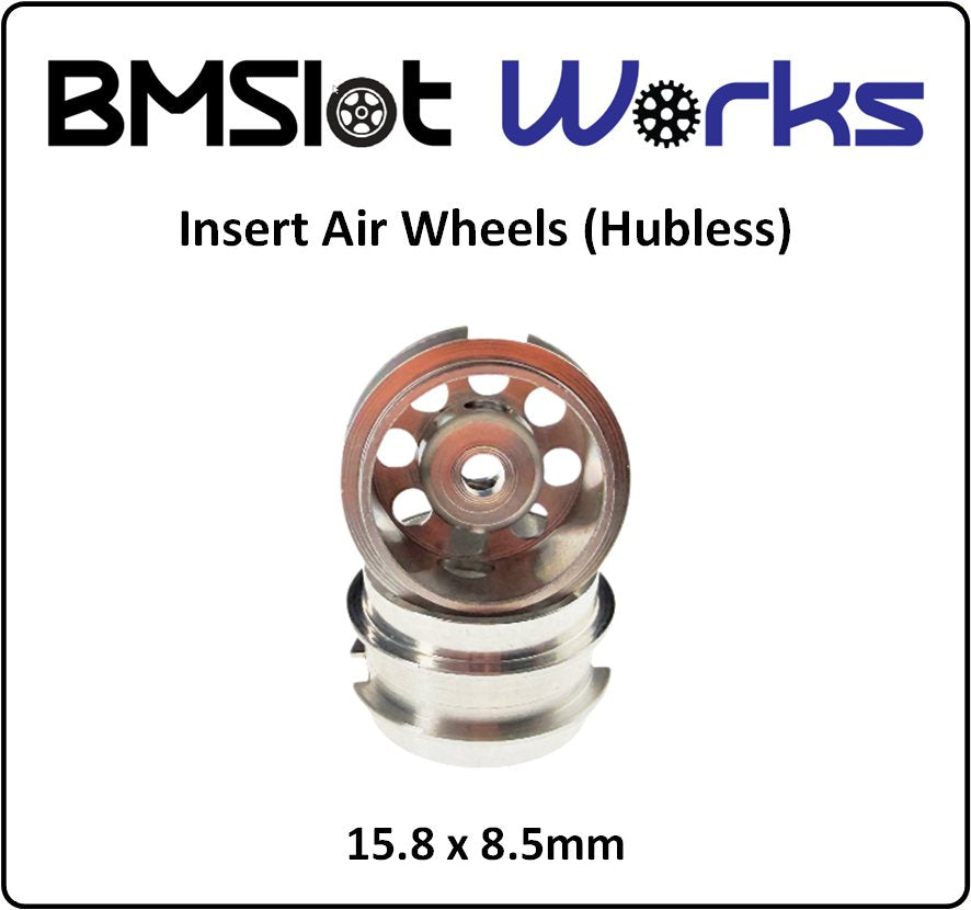 BMSlot Works BMS1050-AIR 15.8 x 8.5mm Insert AIR Aluminum Wheels