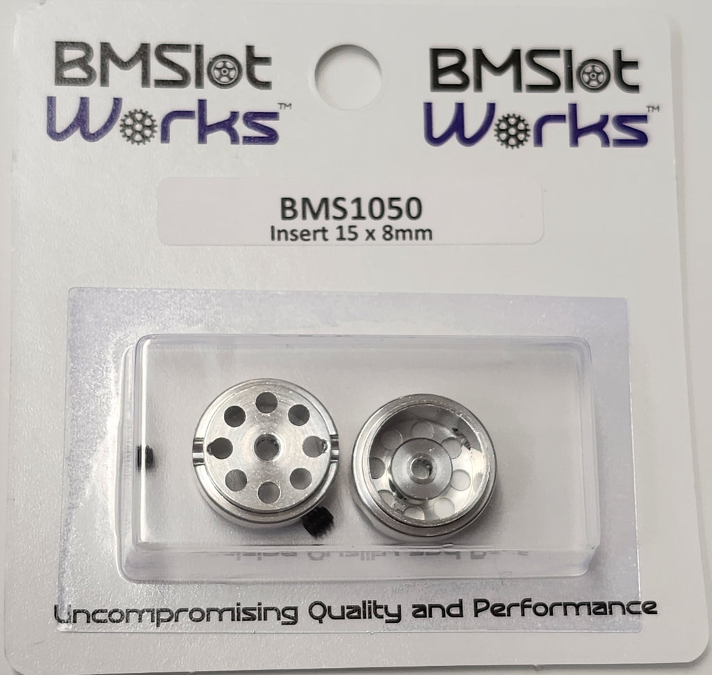 BMSlot Works BMS1050 Insert 15.8 x 8.5mm Aluminum Wheels