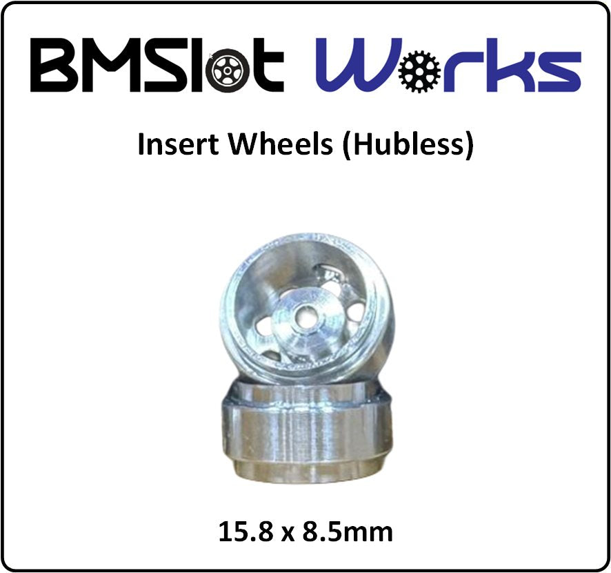 BMSlot Works BMS1050 Insert 15.8 x 8.5mm Aluminum Wheels