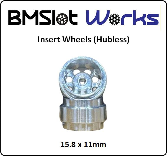 BMSlot Works BMS1150 Insert 15.8 x 11mm Aluminum Wheels