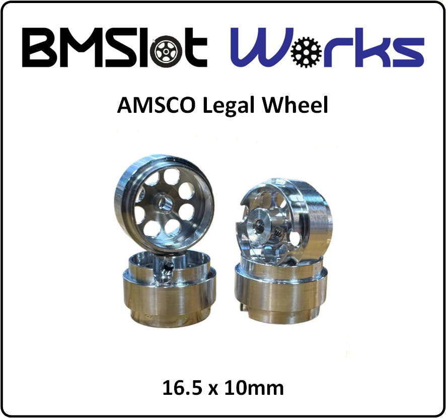 BMSlot Works BMS2110 16.5 x 10mm Aluminum Wheels