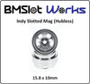 BMSlot Works BMS3040 Indy Slotted Mag 15.8 x 10mm Aluminum Wheels