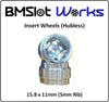 BMSlot Works BMS5150 Insert 15.8 x 11mm Aluminum Wheels, NARROW Rib