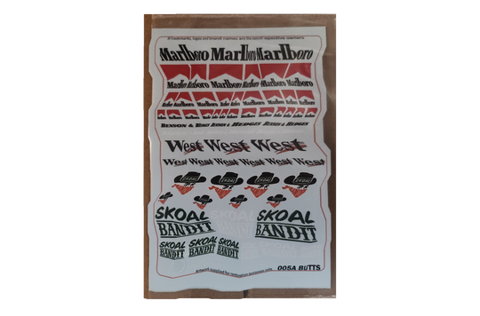 Waterslide Decals, Smokes A