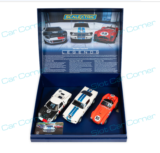 Scalextric C4619 Ken Miles Triple Pack LIMITED EDITION (Preorder)