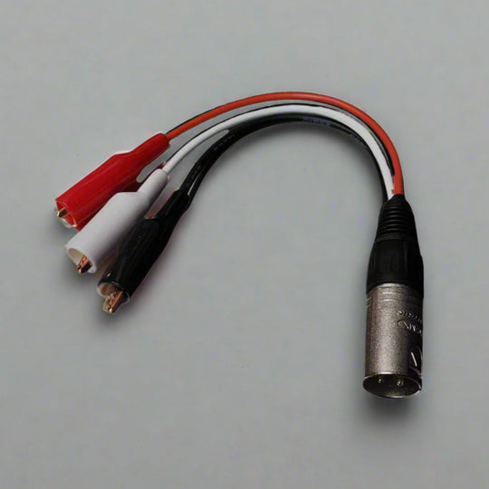SCC Controller Adapter, Alligator Clips to XLR (Male)