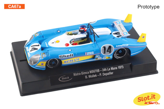 Slot.It CA67a Matra-Simca MS670B No. 14, Le Mans 1973 (Preorder)