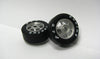 H&R Racing HR1352 6 Spoke SILVER Wheels, 27 x 12mm Silicone Tires