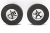 JDS Racing 7039B-400 Pro Star BLACK Rear 1-3/16 x .400 Drag Tires, 3/32 Axle