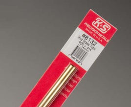 KS8132 K&S Metals Round Brass Tube, 9/32" x 12"