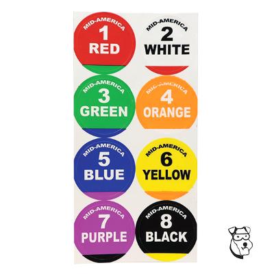Mid-America MID 100BP Lane Stickers, 200 Sheets Bulk
