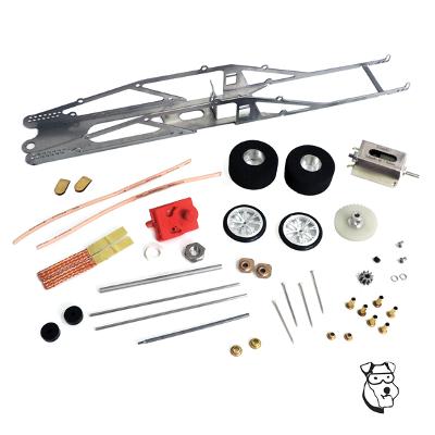 Mid-America MID 332 Boss 2 Drag Car Kit, Unassembled with Eagle Motor, No Body